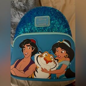 Loungefly Sparkling Blue Disney Backpack